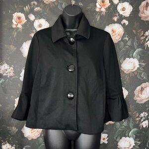 George Black Collared Jacket with Large Buttons